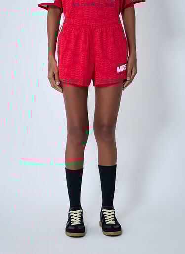 Nike x Martine Rose Logo Motif Track Shorts Red nik0362110