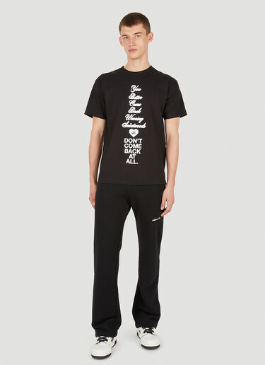 Saintwoods Either Or T-셔츠 블랙 swo0149009