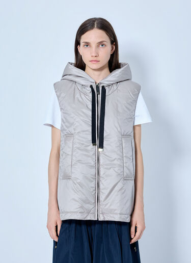LN-CC® - Max Mara: Hooded Zip-Up Vest - Beige Max Mara Hooded Zip-Up Vest Beige max0265304