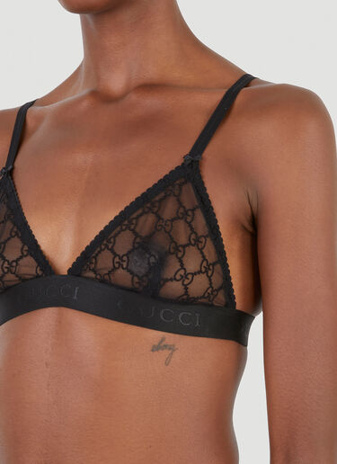 Gucci GG Supreme Tulle Lingerie Set Black guc0245064