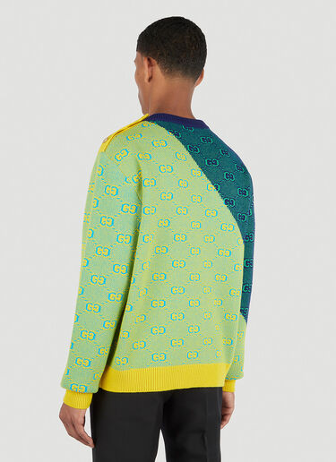 Gucci GG 자카드 컬러 블록 스웨터 옐로우 guc0152035