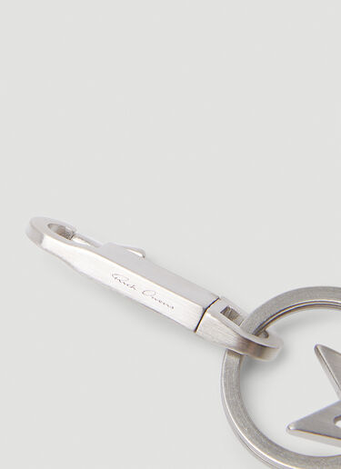 Pentagram Keyring Rick Owens Pentagram Keyring Silver ric0153037