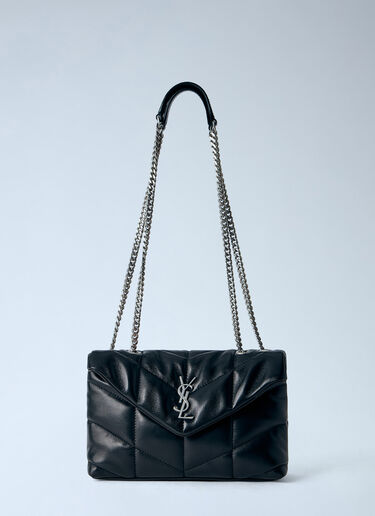 LN-CC® - Saint Laurent: Toy Puffer Shoulder Bag - Black Saint Laurent Toy Puffer Shoulder Bag Black sla0265128