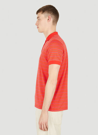 ERL Striped Polo Top Red erl0150016