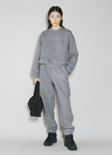 Alexander Wang Glitter Terry Track Pants Grey awg0253019