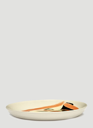 Serax Set of Four Feast Face 1 Extra Small Plates Orange wps0670084