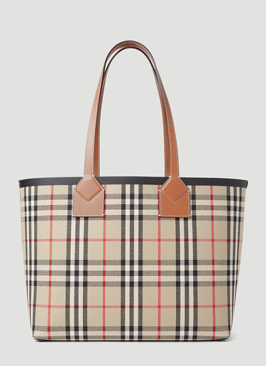 체크 토트 백 Burberry 체크 토트 백 베이지 bur0252036