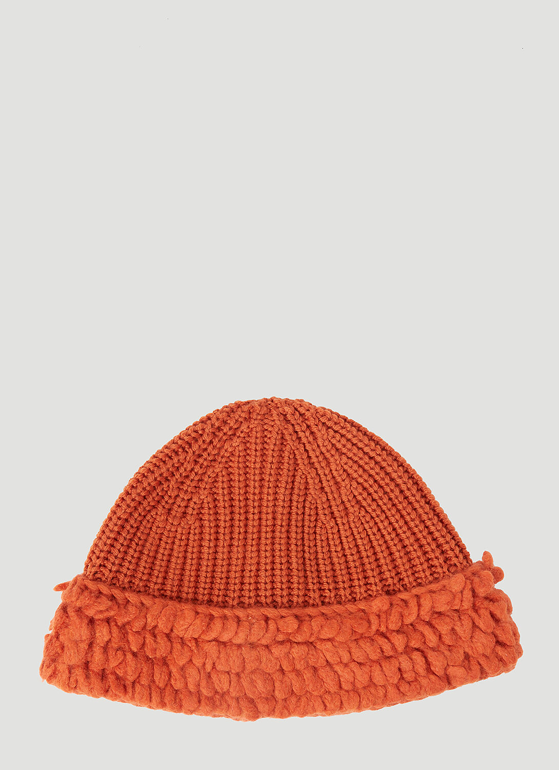 Shop Moncler Salehe Bembury Wool Beanie Hat In Orange