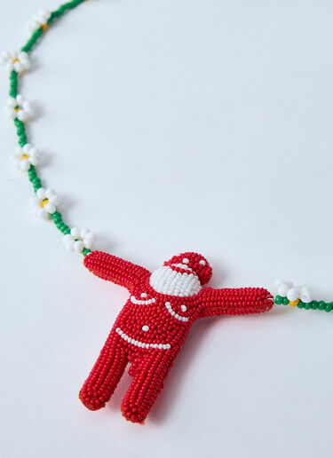 Walter Van Beirendonck Daisy Necklace Red wlt0160023