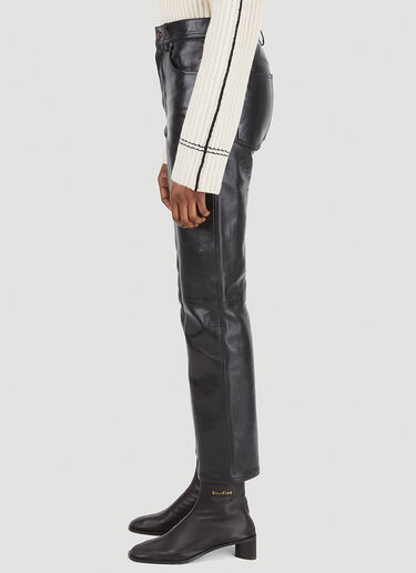 Acne Studios Leather Pants Black acn0246040