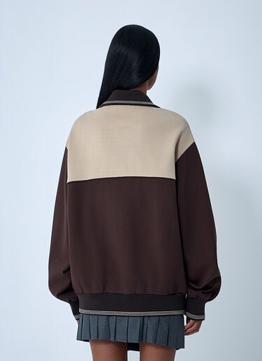 Contrast Panel Jacket Miu Miu Contrast Panel Jacket Brown miu0262017