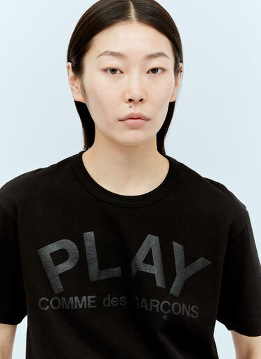 Comme Des Garçons PLAY Logo Print T-Shirt Black cpl0356006