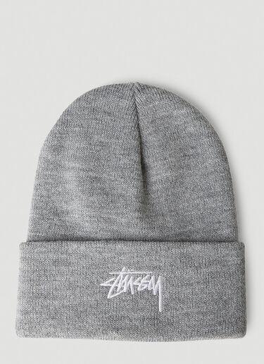 Stüssy ストックカフビーニーハット グレー sts0350018