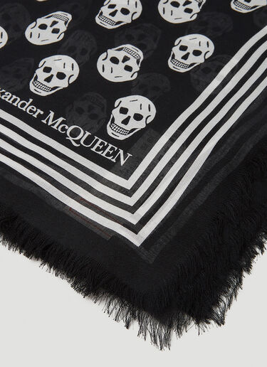 Alexander McQueen 骷髅 Biker 围巾 黑 amq0249084