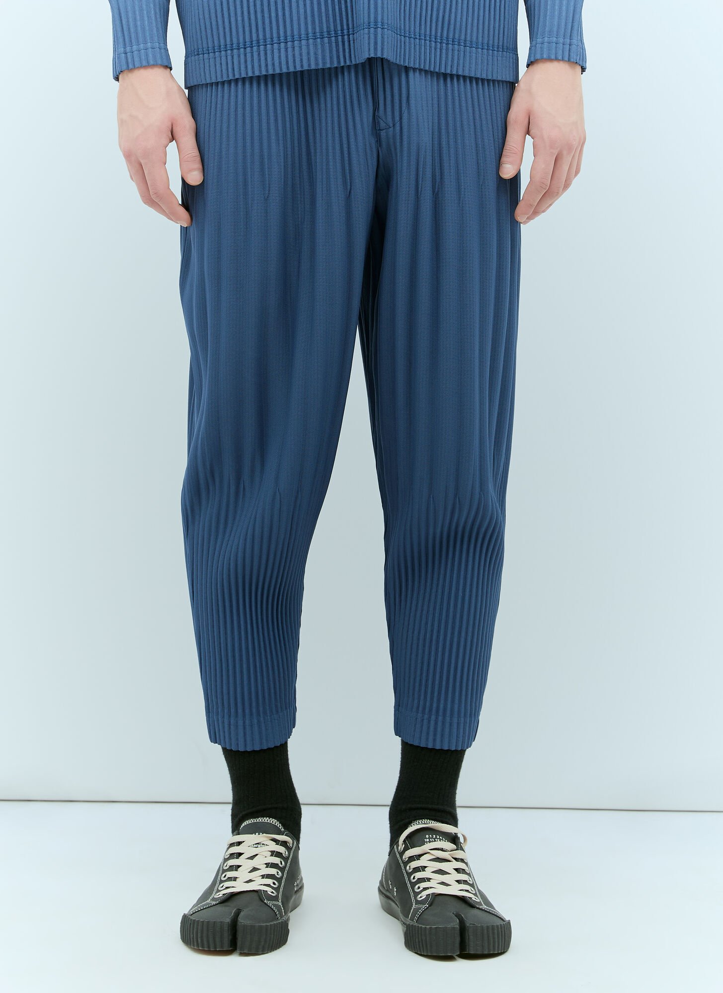 Shop Issey Miyake Monthly Colors: December Pants In Blue