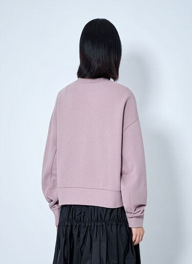 Moncler Logo Embroidered Sweatshirt Light Purple mon0265102