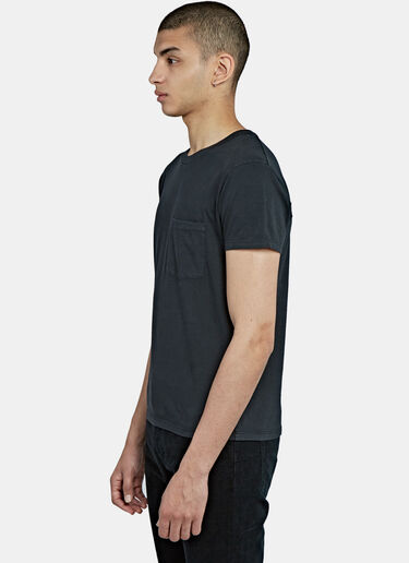 Saint Laurent Crew Neck Pocket T-Shirt Black sla0126016