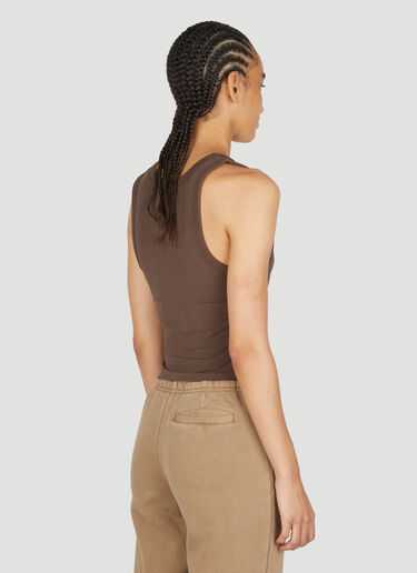 Entire Studios Cropped Tank Top Brown ent0253015