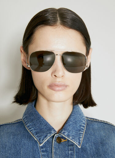 SL 653 レオン サングラス Saint Laurent SL 653 レオン サングラス シルバー yss0254001