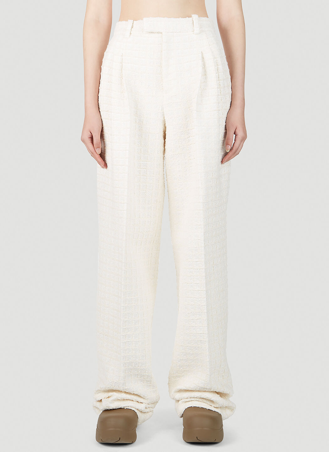 超格安価格 Gucci Tweed Pants in Cream | LN-CC パンツ