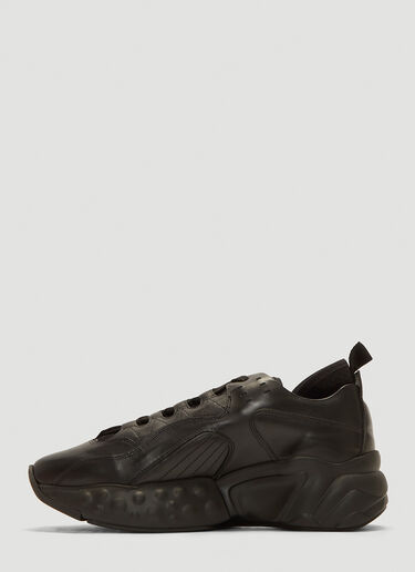 Acne Studios Rockaway Technical Leather Sneakers Black acn0136002