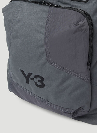 Y-3 Logo Print Tote Bag Grey yyy0152043