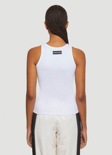 Marine Serre Crescent Moon Vest White mrs0241007
