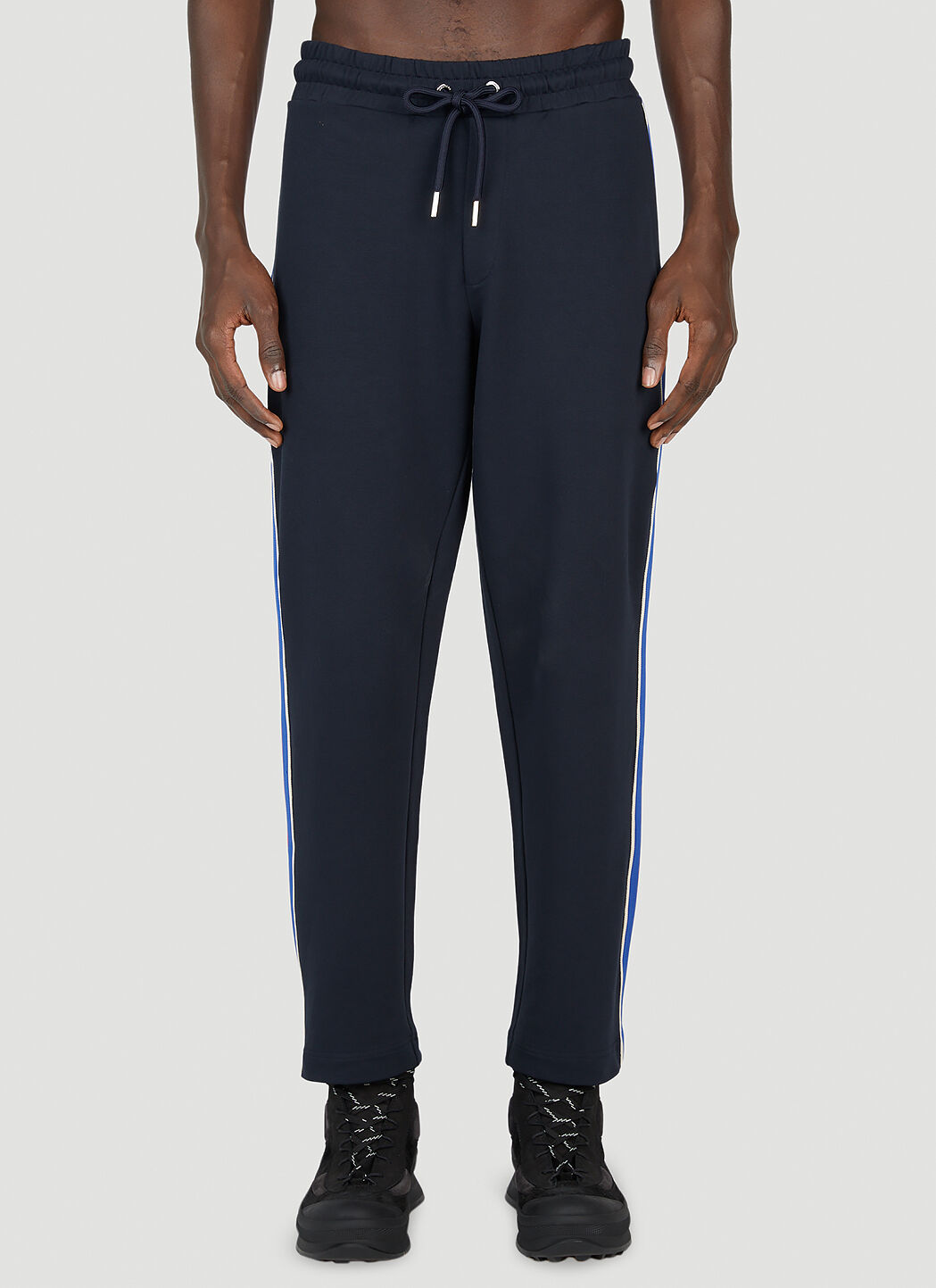 Moncler side stripe pants discount