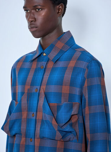 LN-CC® - Vivienne Westwood: Achilles Overshirt - Blue Vivienne Westwood Achilles Overshirt Blue vvw0165006