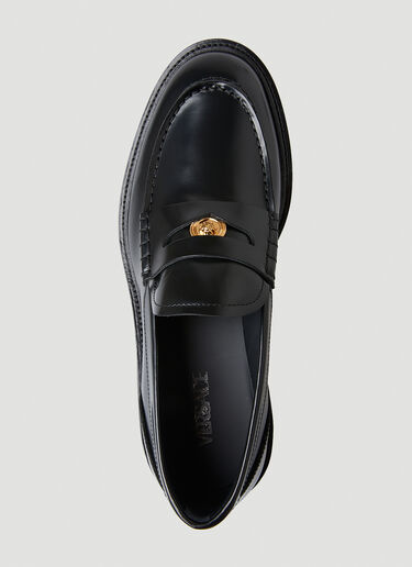 Versace Medusa 乐福鞋 黑色 ver0149049
