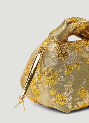 Dries Van Noten Twisted Handle Handbag Gold dvn0253006