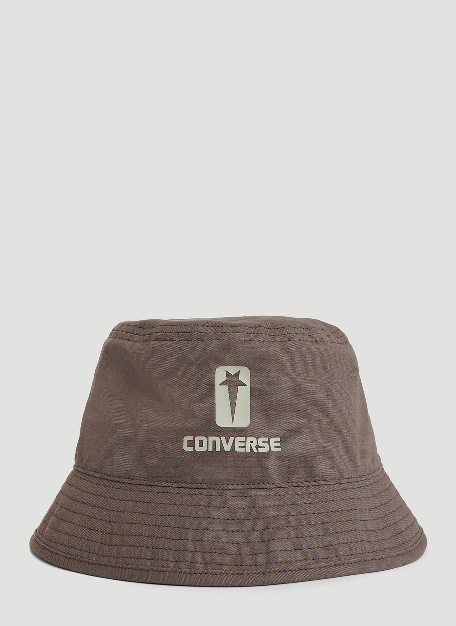 Rick Owens Drkshdw X Converse Logo Bucket Hat In Brown