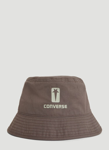 Rick Owens DRKSHDW x Converse Logo Print Bucket Hat Brown dsc0352005