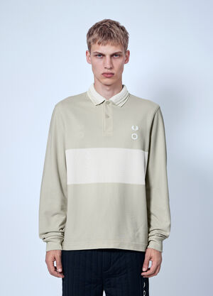 Fred Perry x Craig Green Reversible Long Sleeve Polo Shirt Beige fry0166006