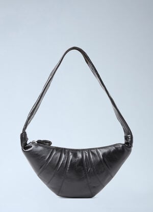Lemaire Medium Croissant Crossbody Bag Black lem0354002