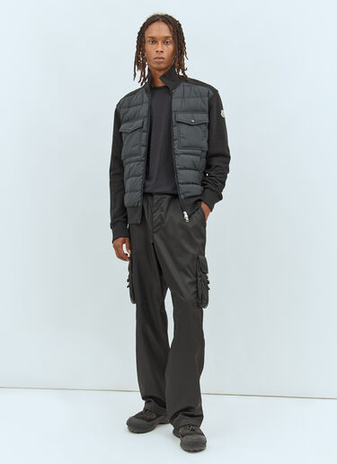 Padded Zip-Up Cardigan Moncler Padded Zip-Up Cardigan Black mon0158024