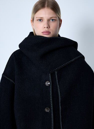 TOTEME Embroidered Scarf Jacket Black tot0261029