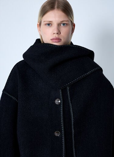 Embroidered Scarf Jacket TOTEME Embroidered Scarf Jacket Black tot0261029