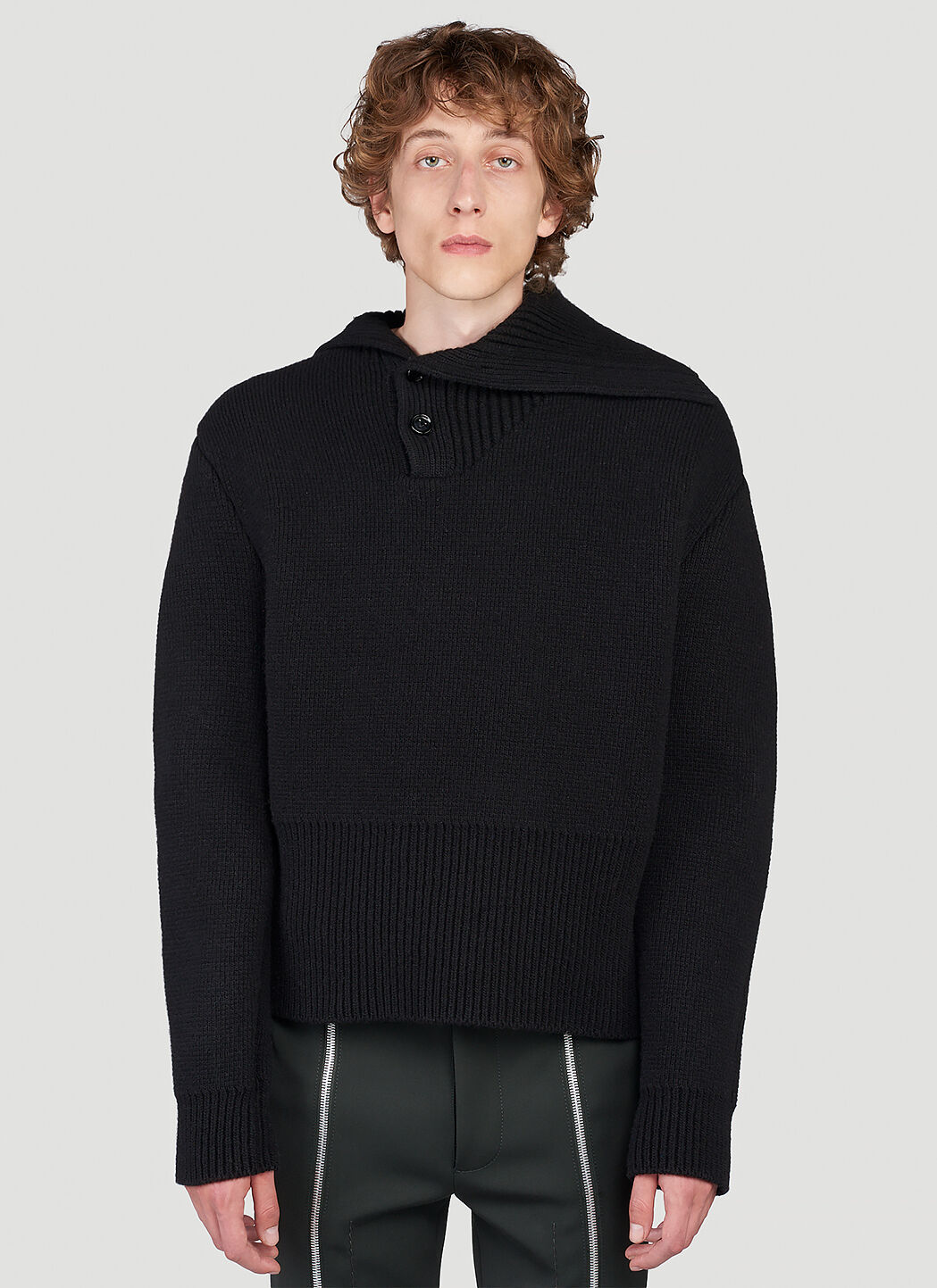 Double face sales knit pullover