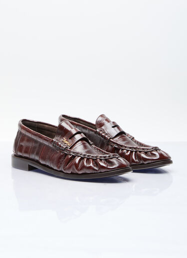 Saint Laurent Le Loafers Brown sla0256015