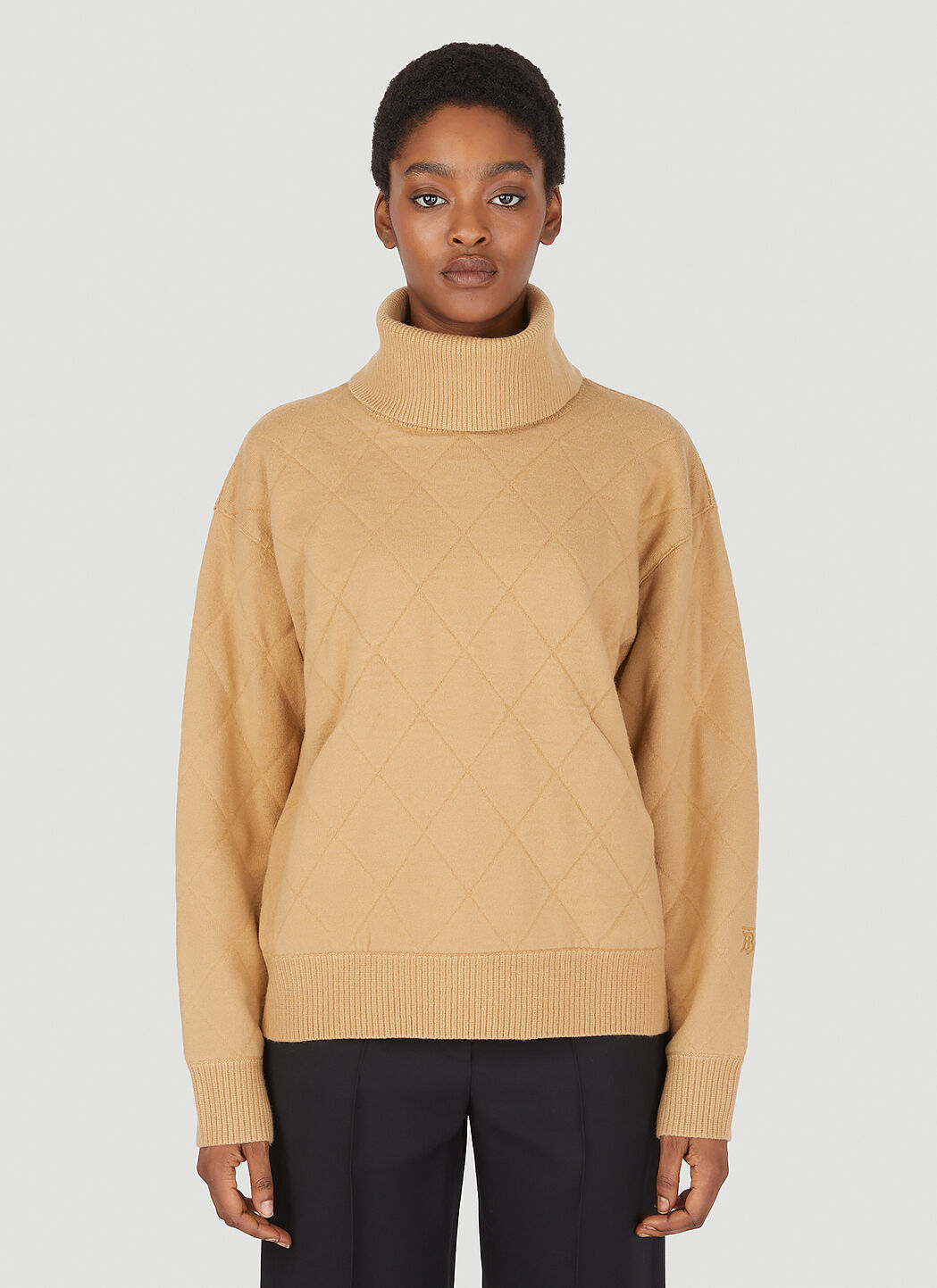 Raveen Diamond Quilted Sweater