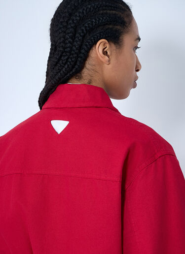Prada Cotton Trucker Jacket Red pra0260064