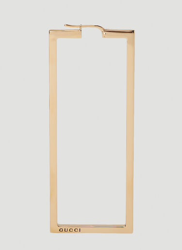 Mono Rectangle Earring Gucci Mono Rectangle Earring Gold guc0251232