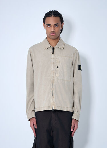 Stone Island 罗盘贴饰衬衫  米色 sto0160012