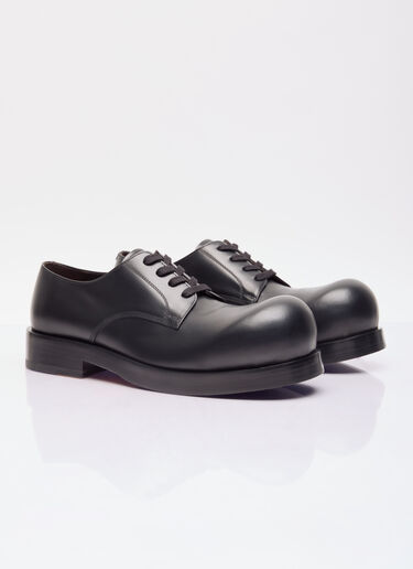 Bottega Veneta Leather Helium Lace-Up Shoes Black bov0156009