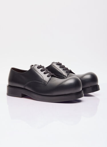 Leather Helium Lace-Up Shoes Bottega Veneta Leather Helium Lace-Up Shoes Black bov0156009