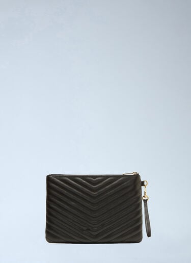Saint Laurent Monogram Matelassé Pouch Black sla0231049
