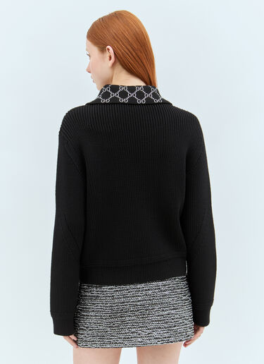 Gucci High Neck Wool Sweater Black guc0257027