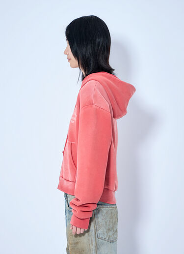 Acne Studios Zip-Up Hoodie Red acn0364036