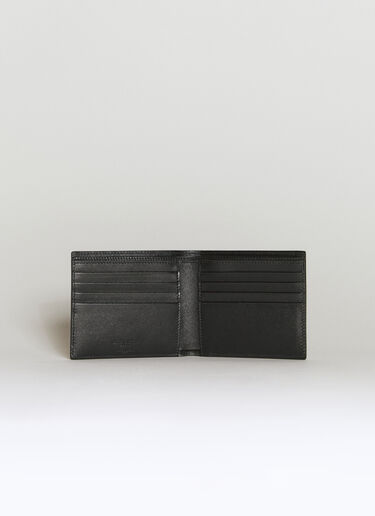 Saint Laurent Logo Embossed Bi-Fold Wallet Black sla0156030